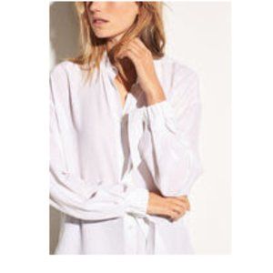 Vince Tie Sleeve Silk Blouse